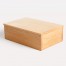Rectangular box with natural varnish